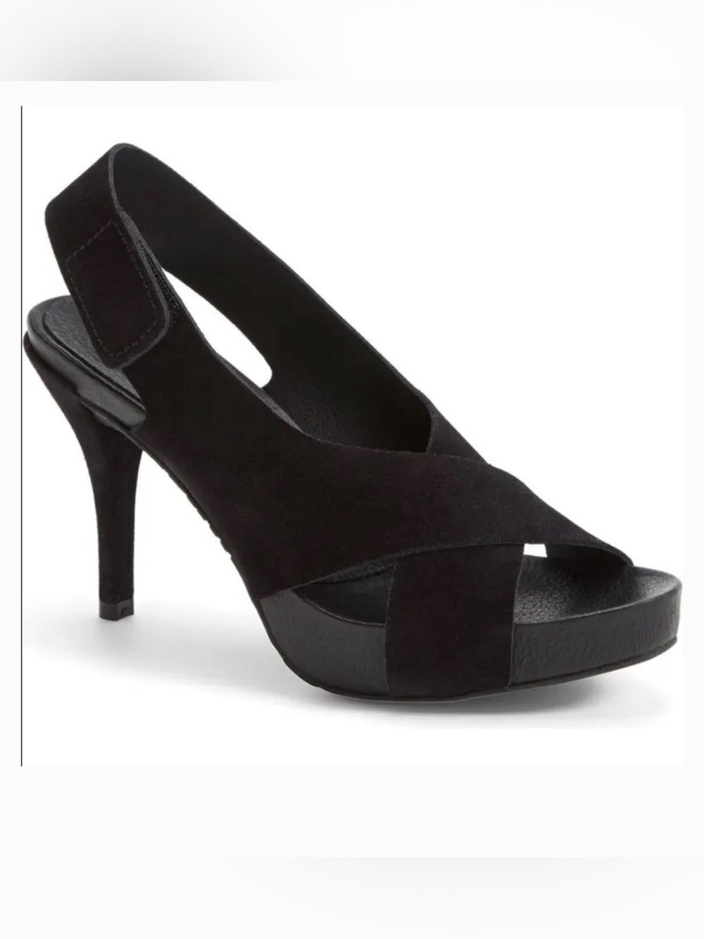 Pedro Garcia 9.5 Designer Handmade in Spain Suede Heels Slingback Sexy Comfort